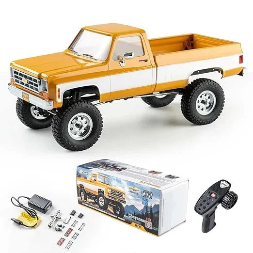 FMS FCX18 1:18 CHEVROLET K10 RTR – YELLOW V2