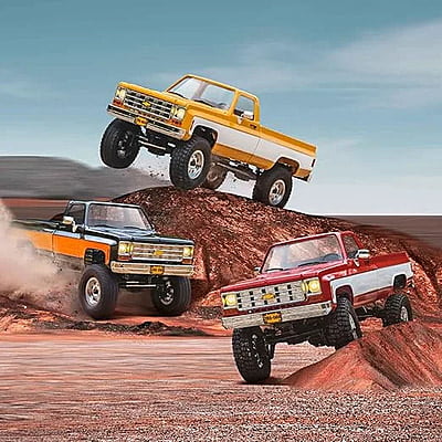 FMS FCX18 1:18 CHEVROLET K10 RTR – YELLOW V2