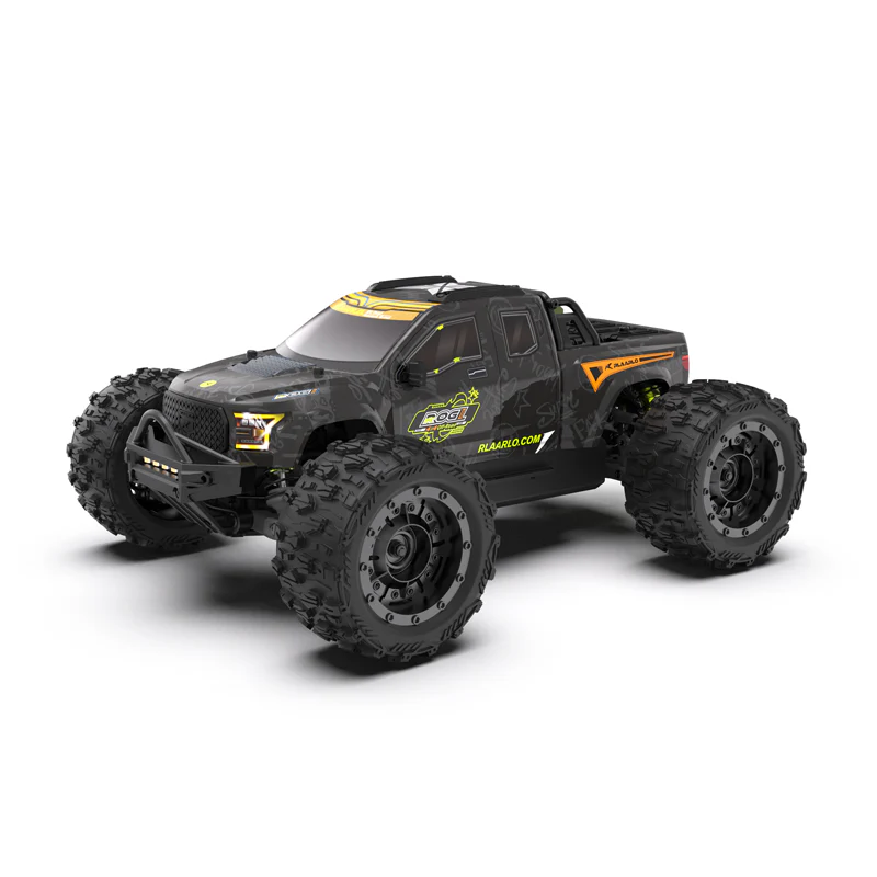 Rlaarlo ROG1 Metal 1/14 Scale Brushless RTR Monster Truck, (Red)