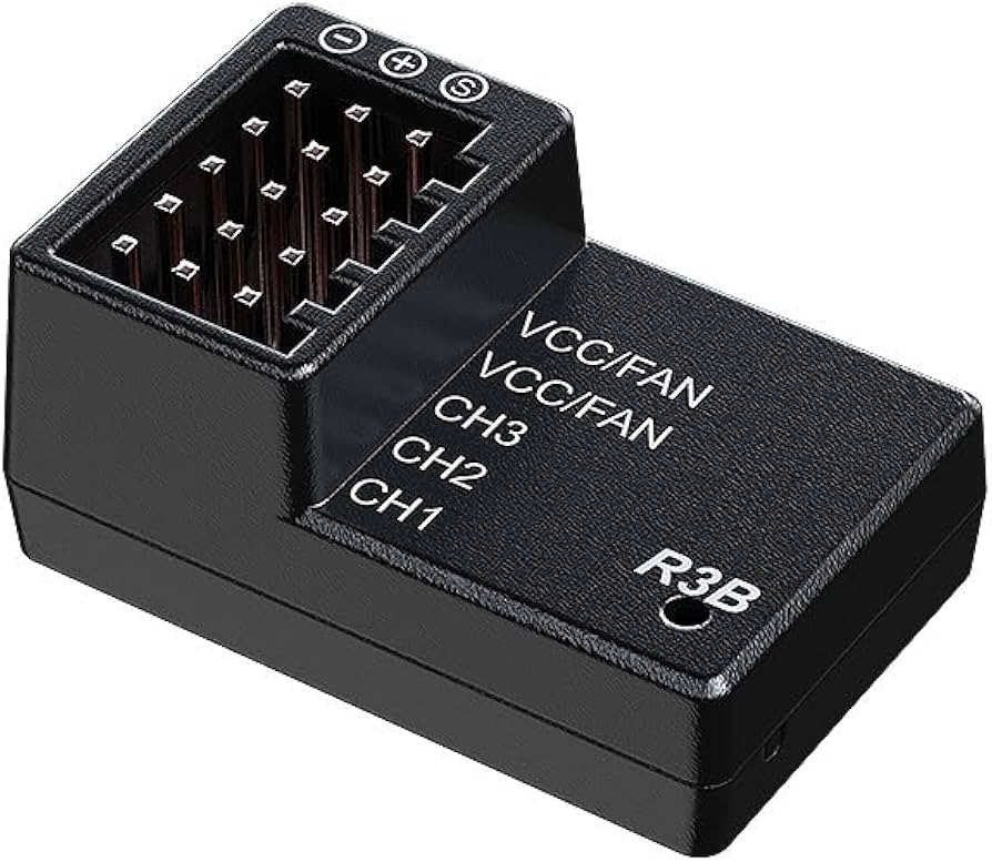 MJX R3B 3-CH receiver — alternate view