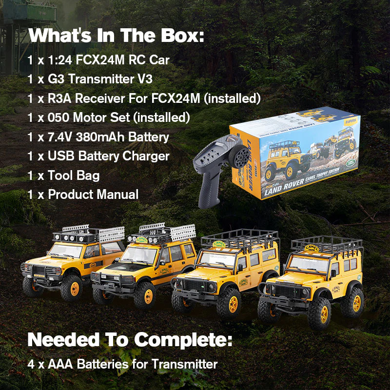 FMS 1:24 FCX24M Land Rover Discovery Camel Trophy Edition RTR — alternate view