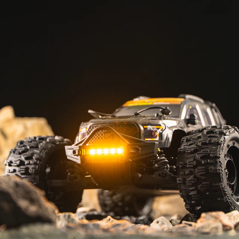 Rlaarlo ROG1 Metal 1/14 Scale Brushless RTR Monster Truck, (Black)