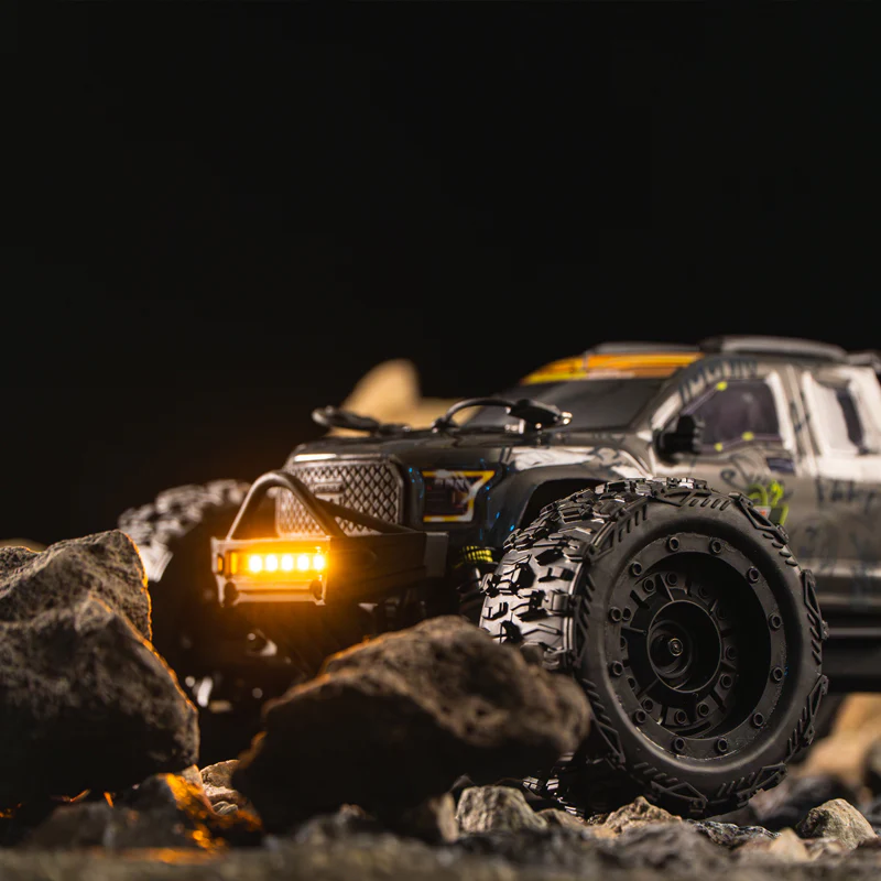 Rlaarlo ROG1 Metal 1/14 Scale Brushless RTR Monster Truck, (Black)