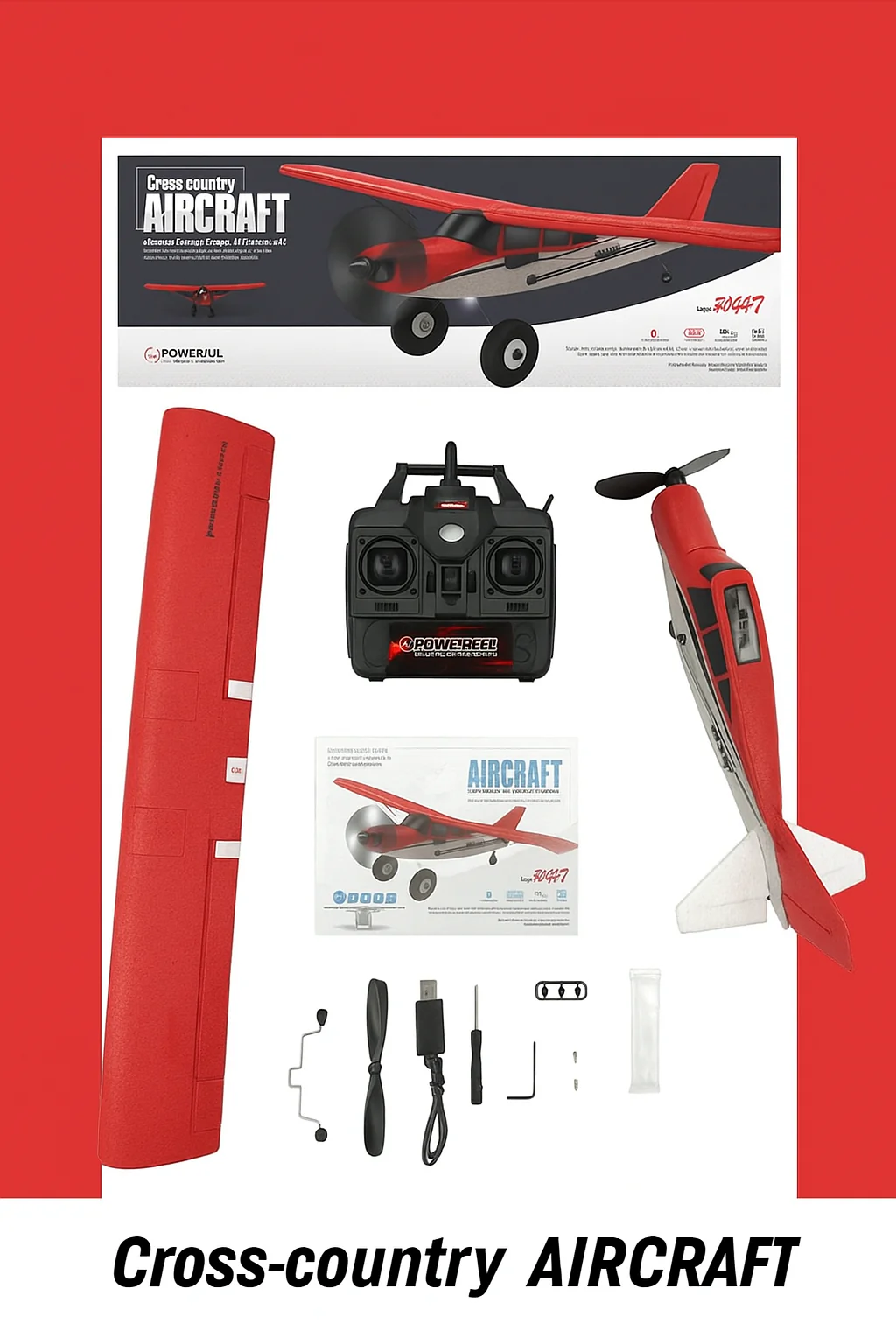 QIDI 560 RTF PLANE (RED) — alternate view