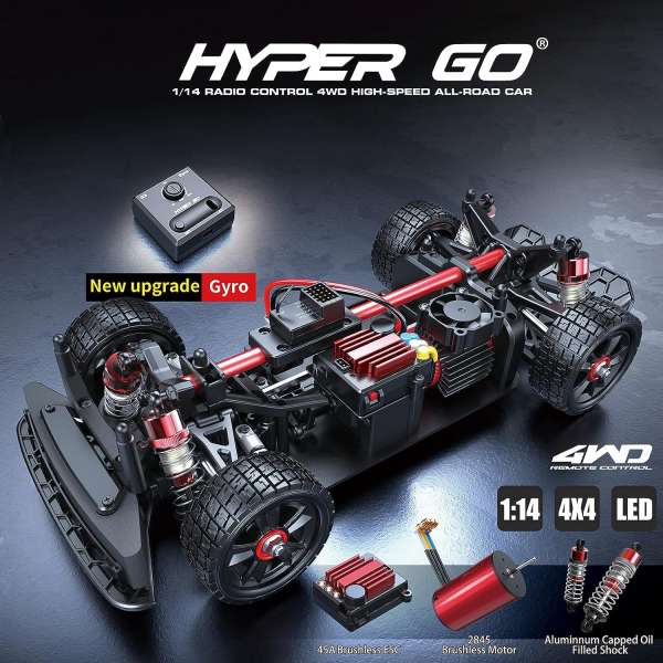 MJX Hyper Go 14302 Brushless RC Drift Car,1/14 2.4G RTR Remote Control Car