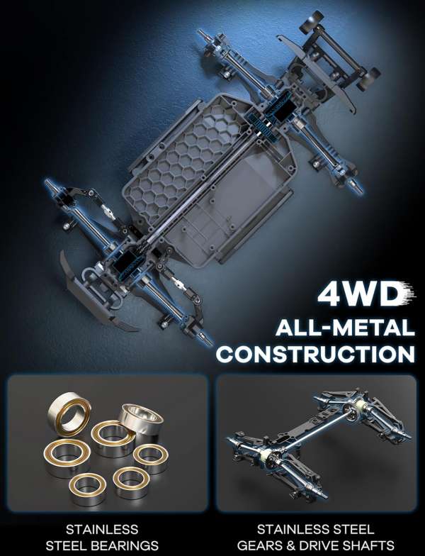 MJX Hyper Go 16210, 1/16 Brushless RC 4WD High Speed Off-Road Truggy Truck