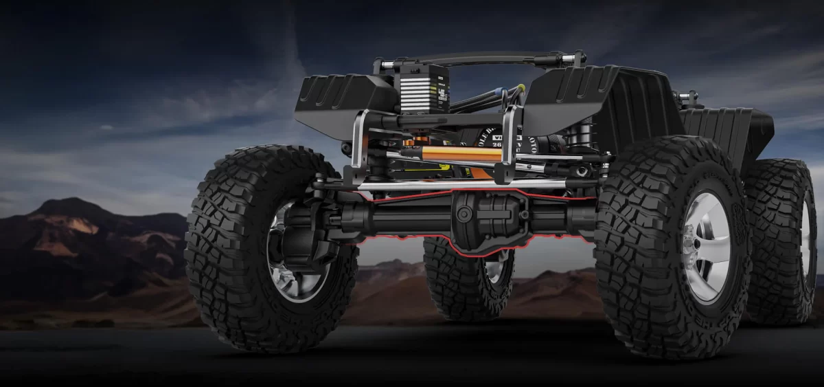 Rlaarlo 1/7 Scale 4WD Brushless RTR RC Crawler TK07 (Red)